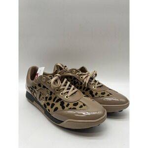 Duca Del Cosma King Cheetah Women's Golf Shoes Spikeless Tan NWT Size 8-8.5
